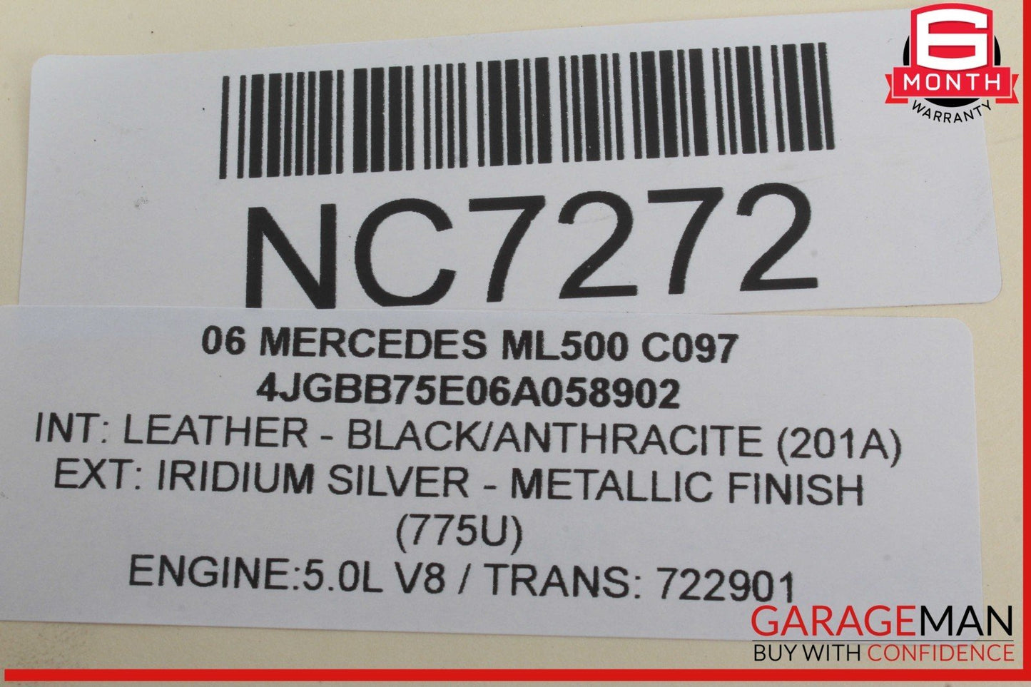 06-12 Mercedes W164 ML500 ML350 Windshield Washer Fluid Reservoir Tank Bottle