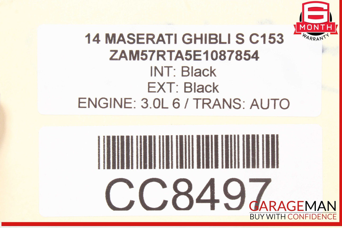 14-22 Maserati Ghibli M157 Rear Left Driver Side Door Shell OEM