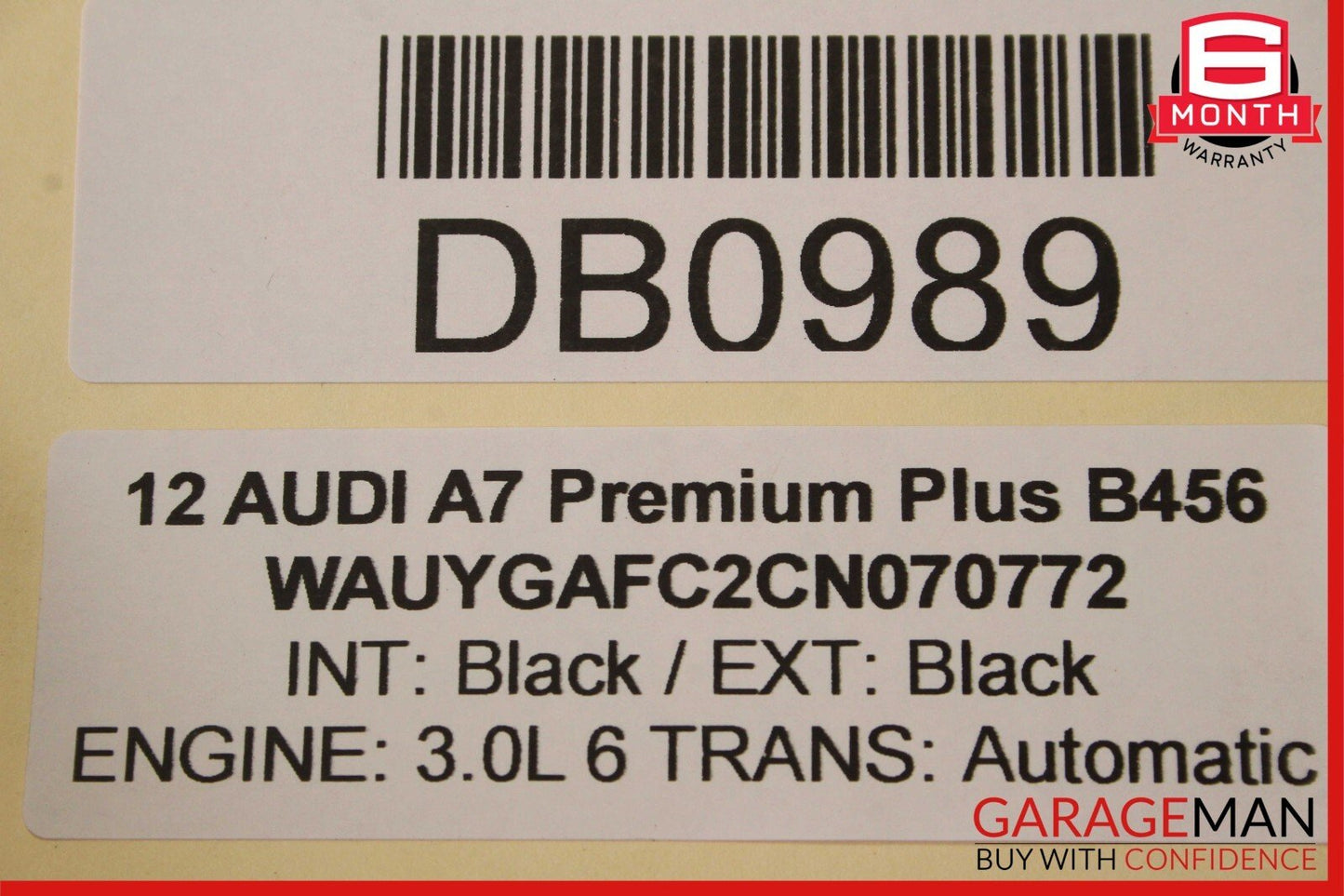 12-15 Audi A7 Fuel Gas Tank Reservoir Filler Neck Assembly