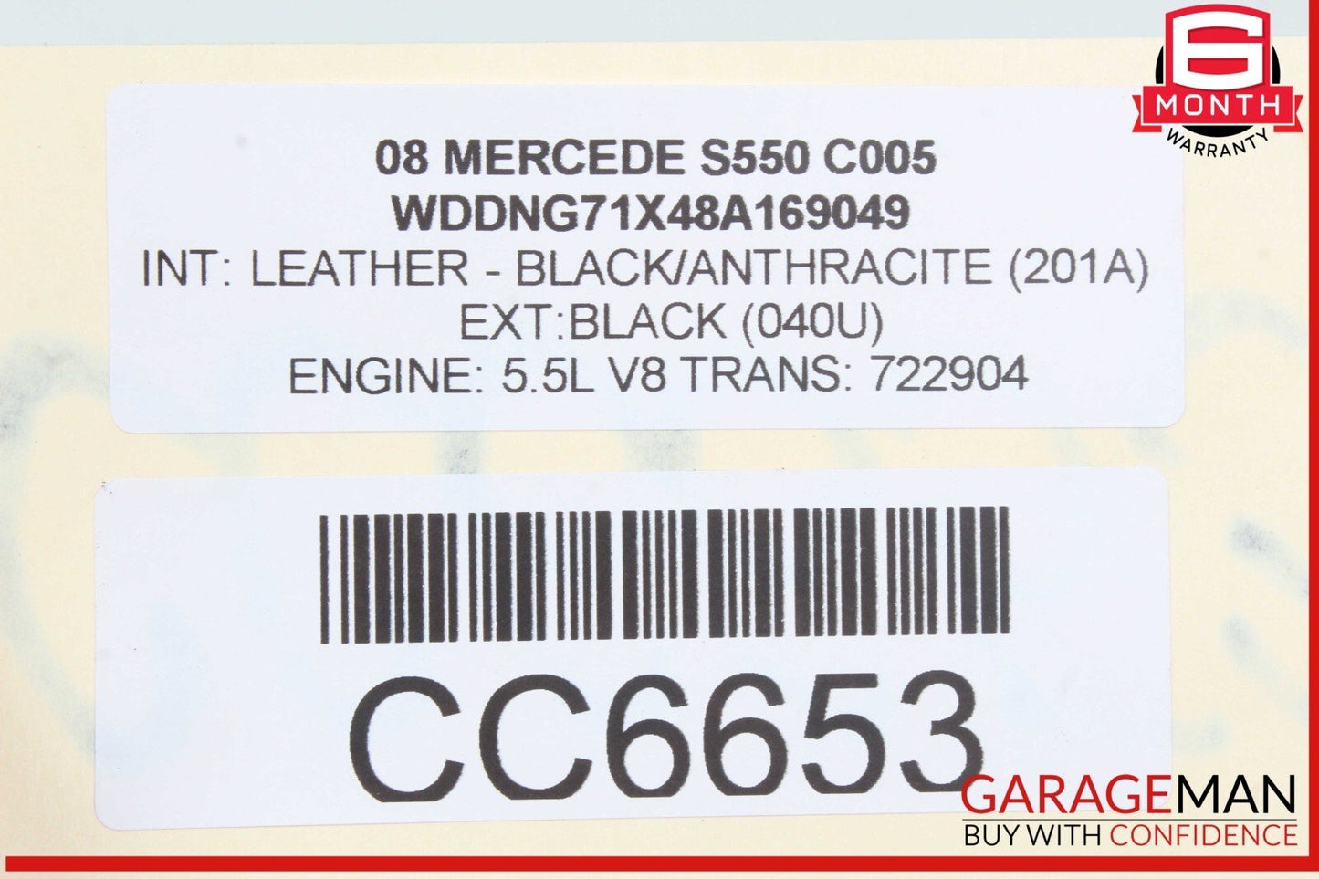 07-10 Mercedes W221 S550 CL550 Power Steering Rack & Pinion Assembly RWD OEM