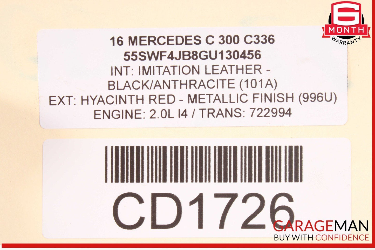 15-16 Mercedes W205 C300 RWD Rear Differential Diff Axle Carrier 3.067 OEM