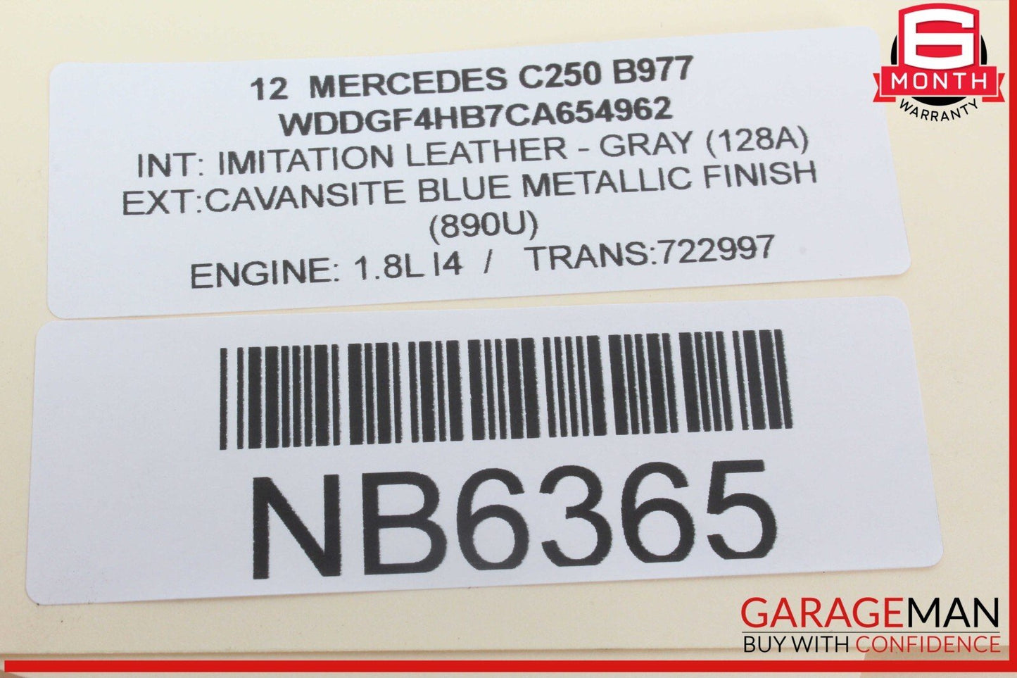 08-17 Mercedes W204 C250 E350 E400 E550 Rear Trunk Lid Latch Lock Actuator OEM