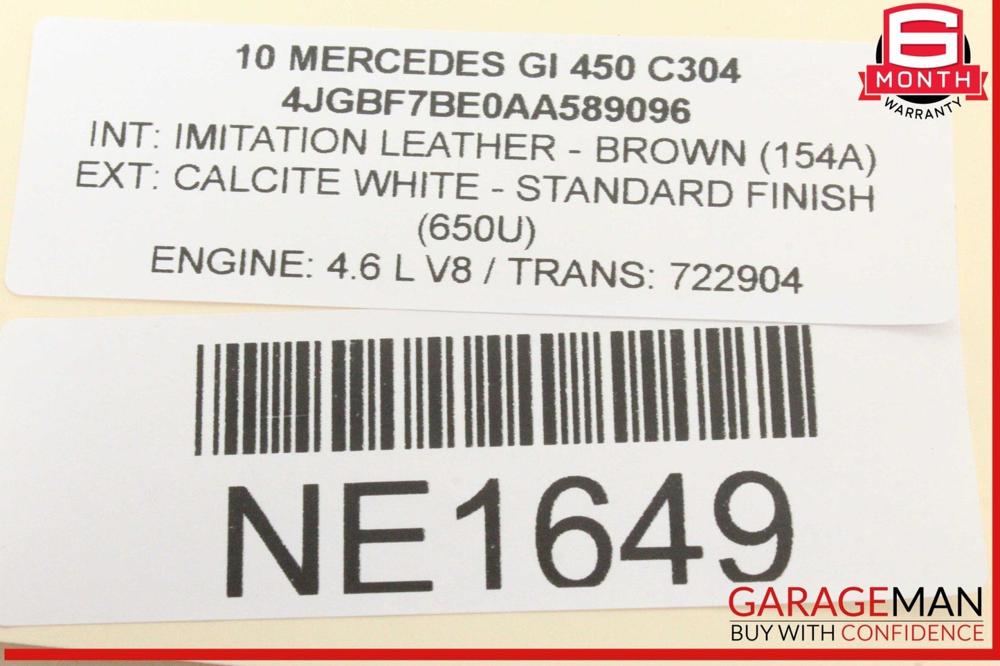 06-12 Mercedes X164 GL450 Front Left Side Sun Visor Sunvisor Shade OEM