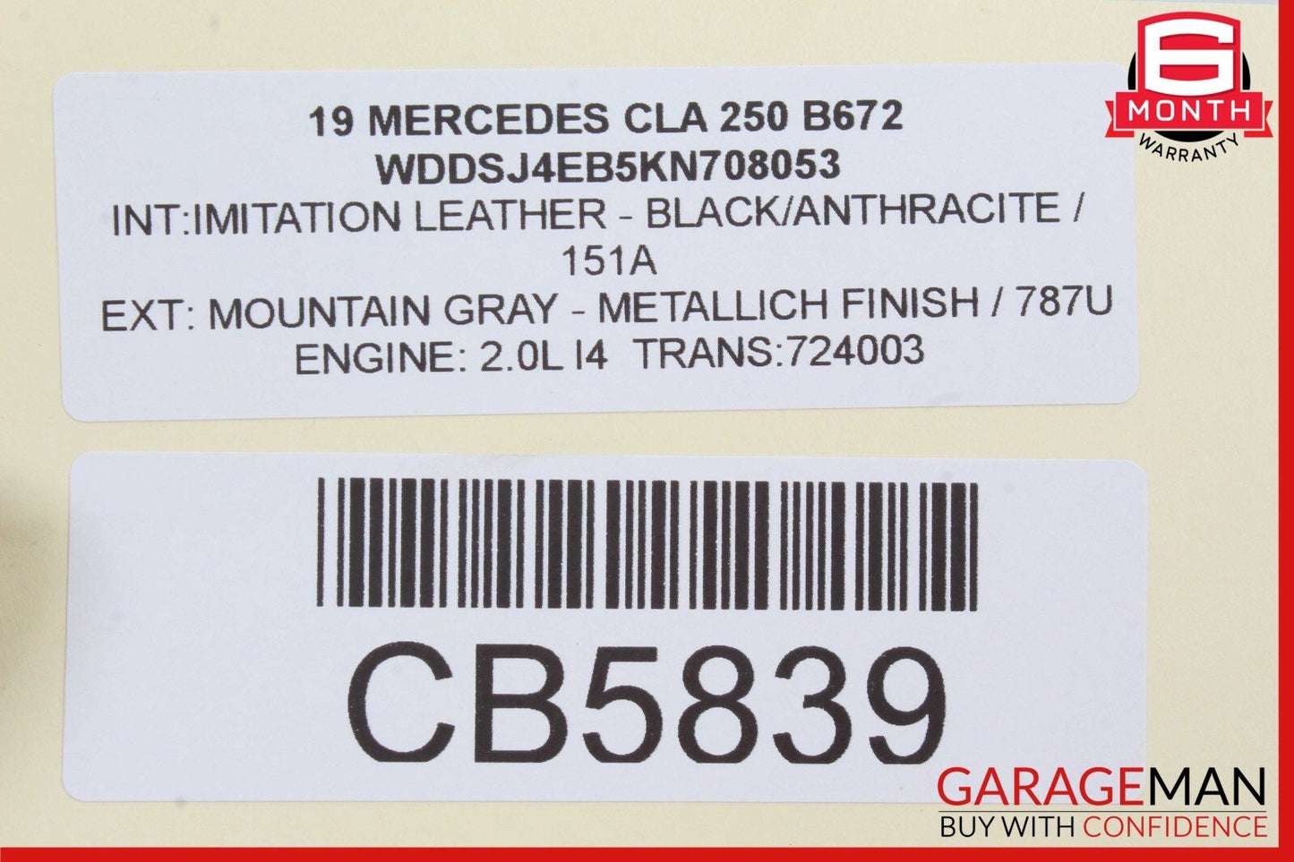 14-19 Mercedes W117 CLA250 CLA45 AMG Power Brake Booster Master Cylinder Assy
