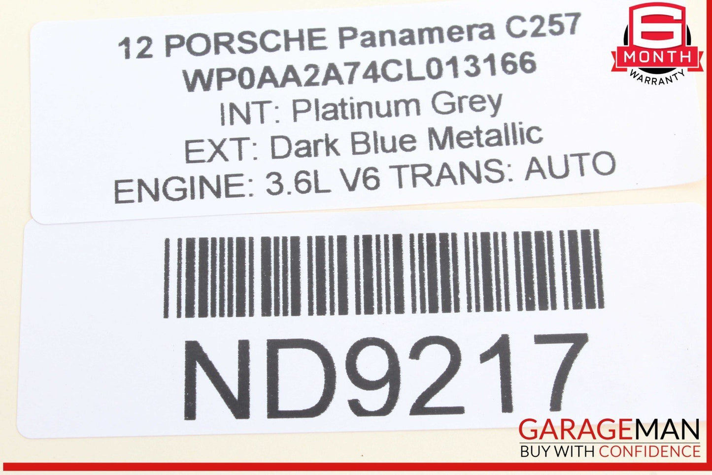 10-16 Porsche Panamera 970 Rear Right Side Lower Control Arm 97033114201 OEM