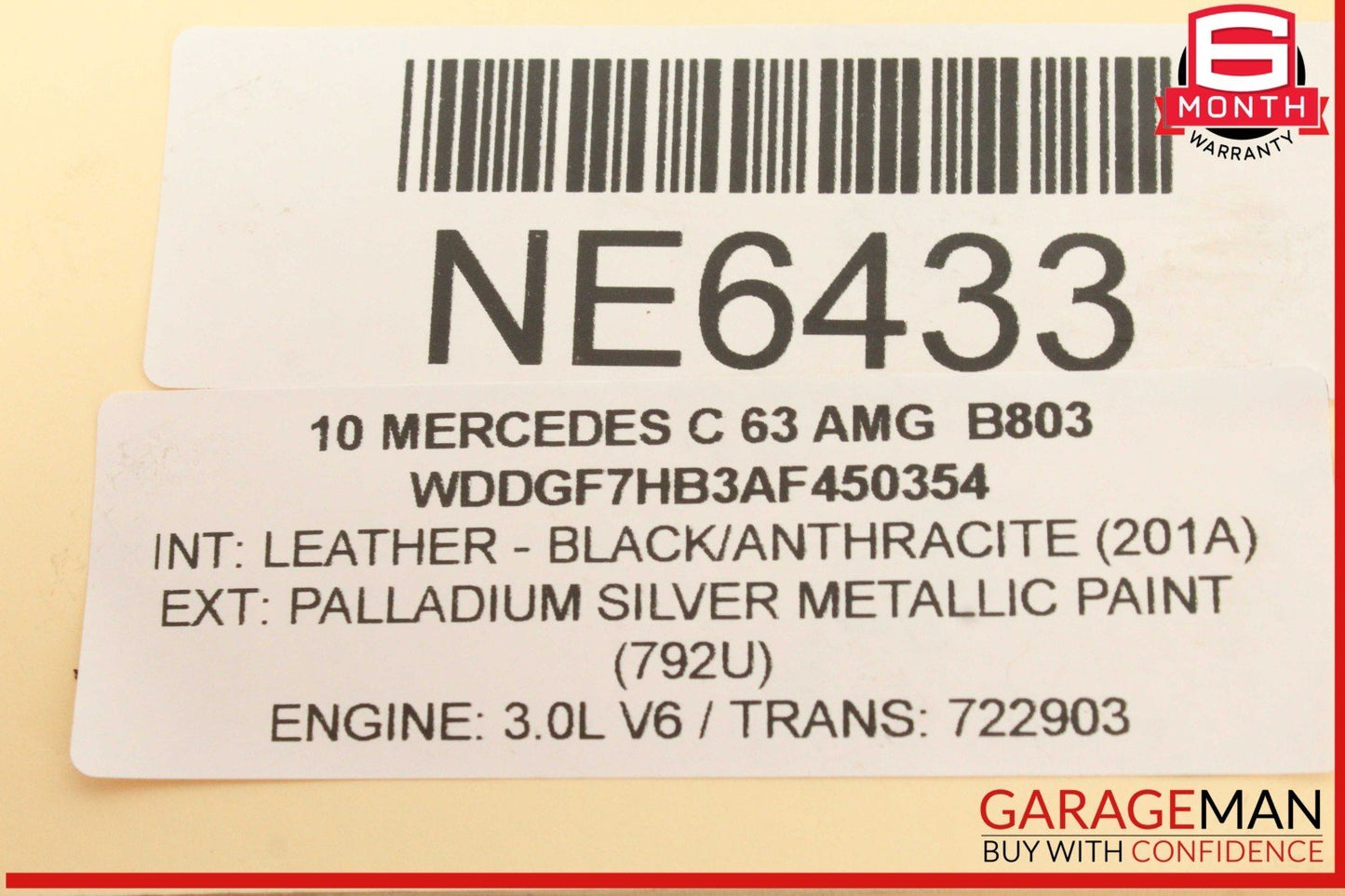 07-15 Mercedes W204 C63 E63 SL63 AMG 6.3L Engine Oil Filter Cooler Housing OEM