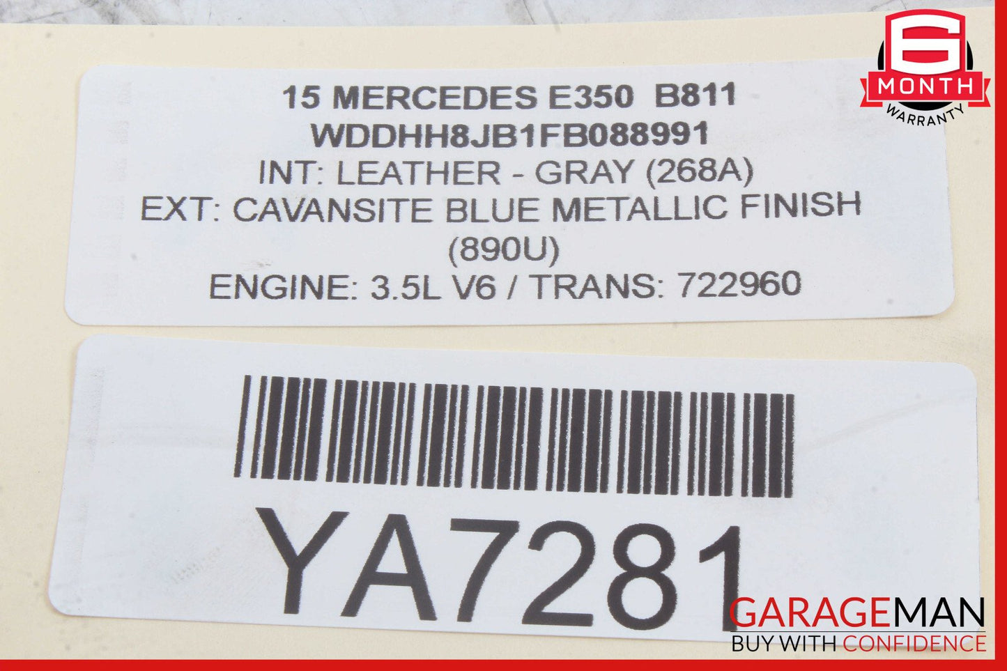 14-16 Mercedes W212 E350 3.5L V6 ECU ECM Engine Computer Control Module Unit OEM