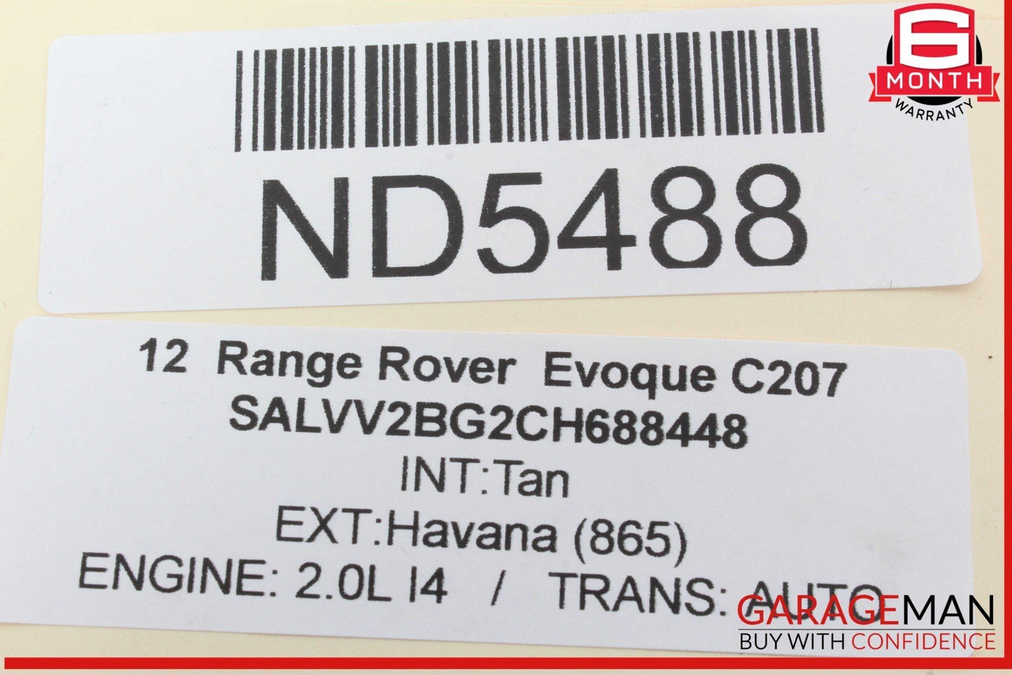 12-15 Range Rover Evoque Front Center Dash Dashboard AC A/C Air Vent Trim Grill