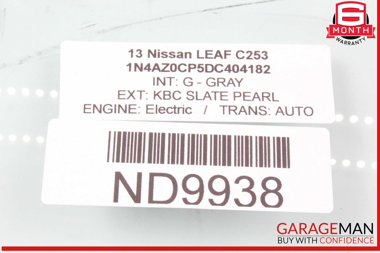 13-24 Nissan Leaf Rear Right Passenger Side Door Window Glass 823003NF1A OEM