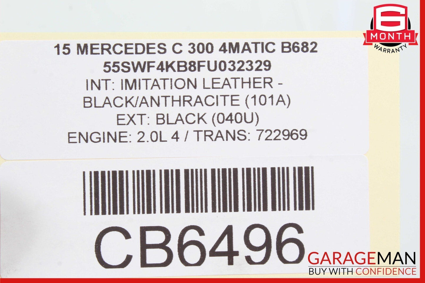 15-18 Mercedes W205 C300 C350e Rear Trunk Lid Tailgate Handle Cover Trim Bezel