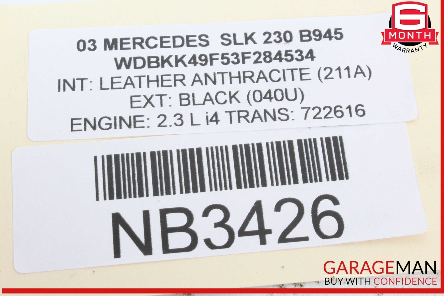 00-06 Mercedes W220 S55 AMG Rear Right Side Keyless Go Entry Antenna OEM