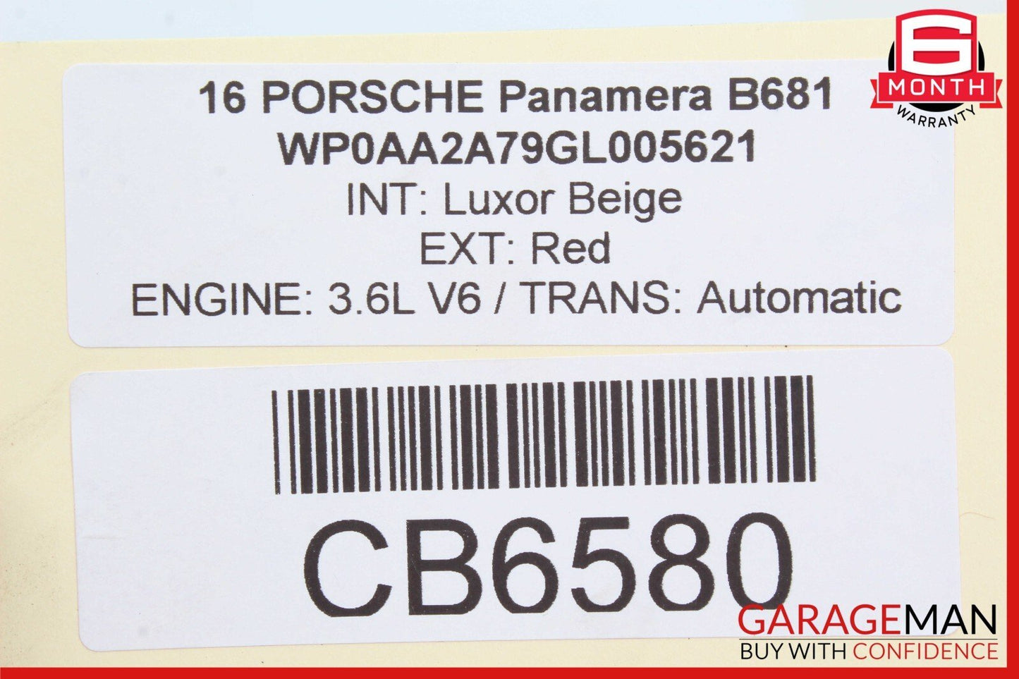 10-16 Porsche Panamera 970 Rear Left Side Exterior Door Handle Keyless Go OEM