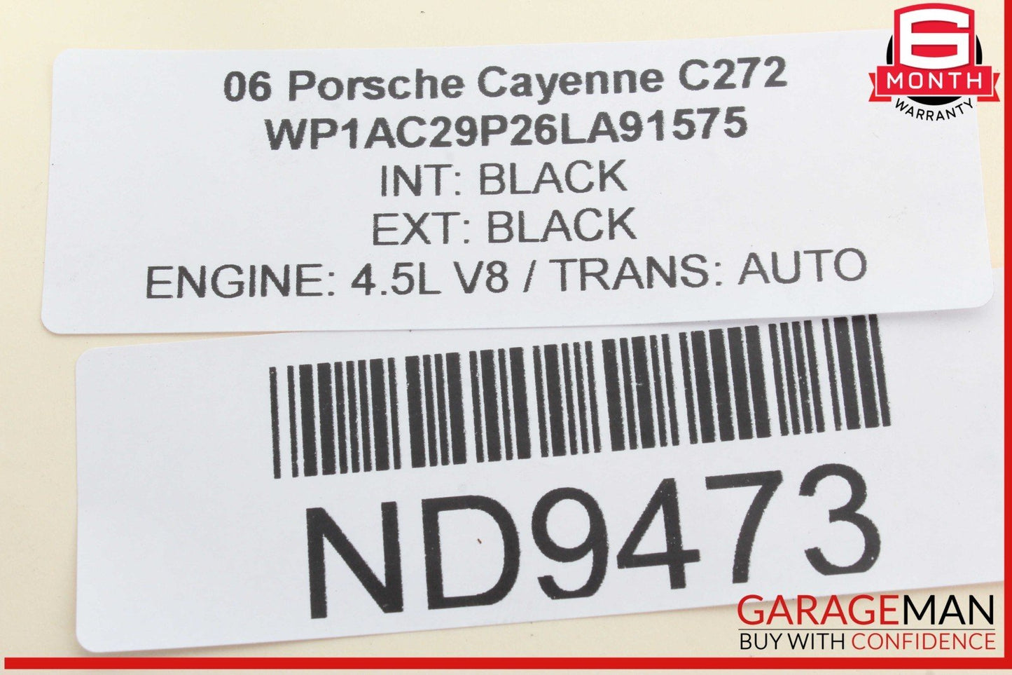 03-10 Porsche Cayenne 955 957 Park Assist Aid Sensor Wire Wiring Harness OEM