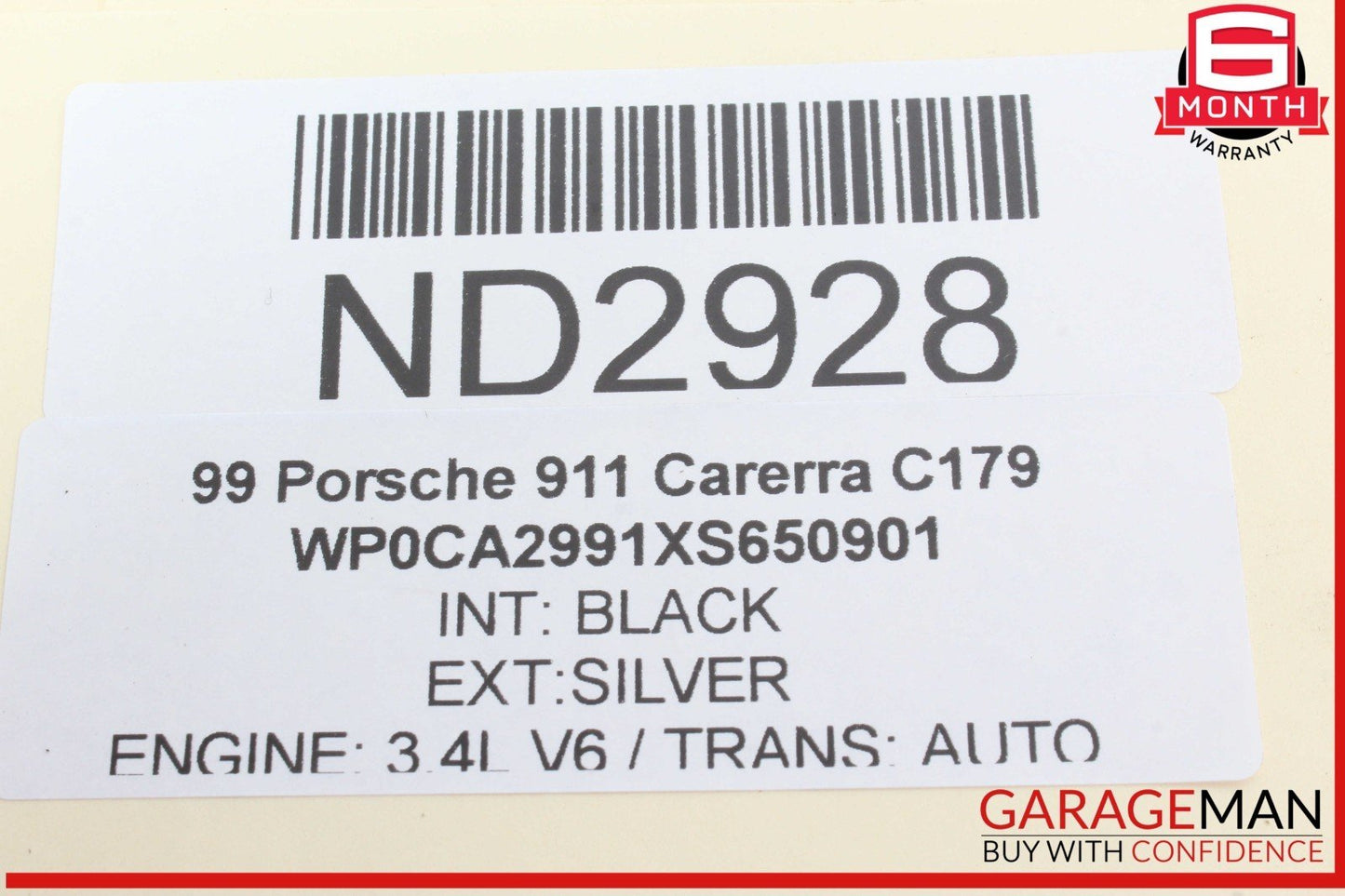 97-05 Porsche Carrera 911 996 Boxster 986 Front Right Exterior Door Handle OEM