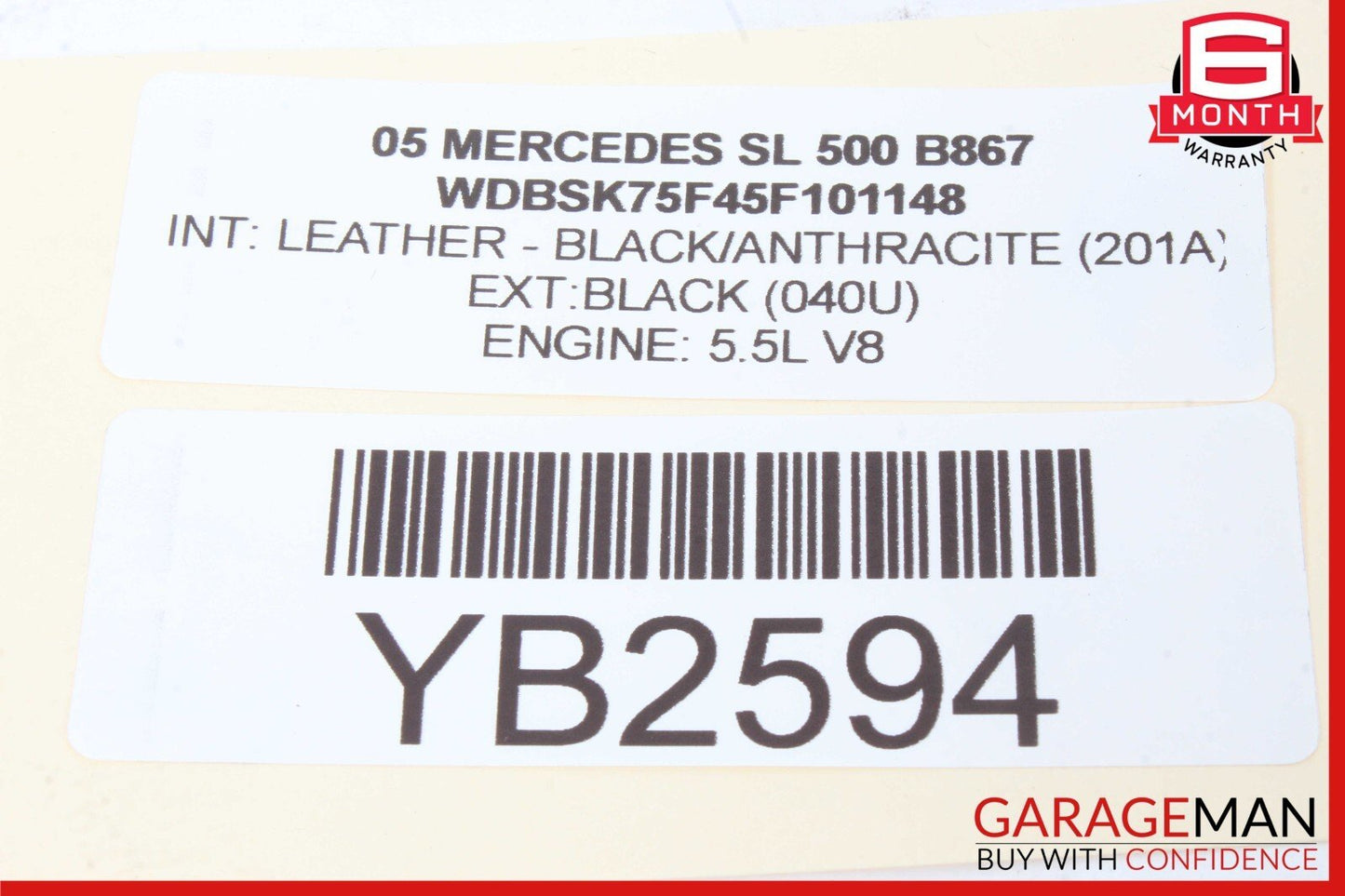 03-08 Mercedes R230 SL500 SL55 Right Side Door Audio Speakers Bose