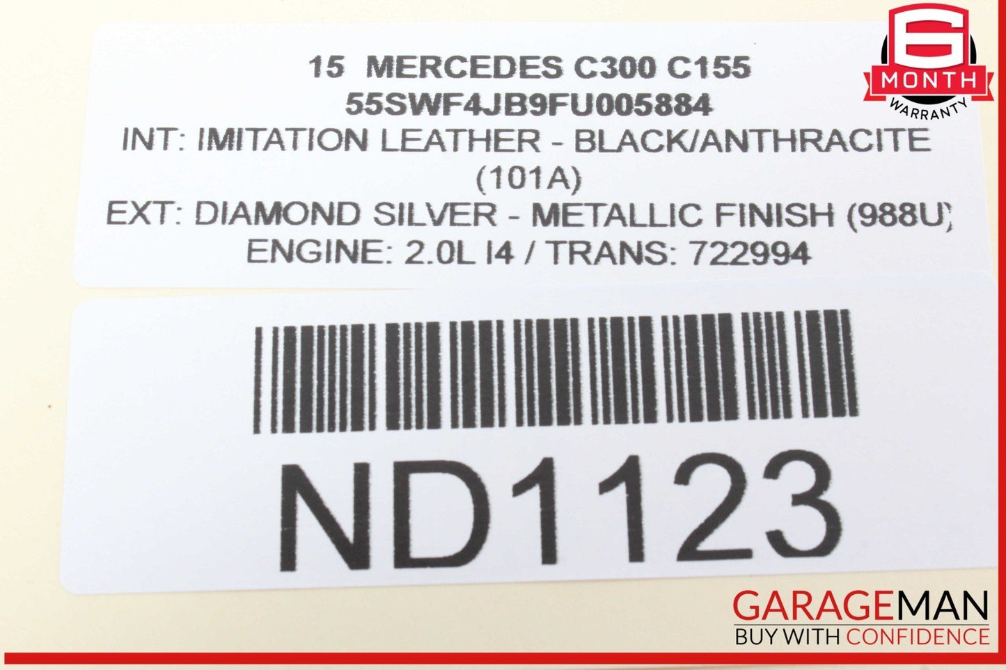 15-20 Mercedes W205 C300 Front Right Side Dashboard Dash Air Bag Airbag OEM
