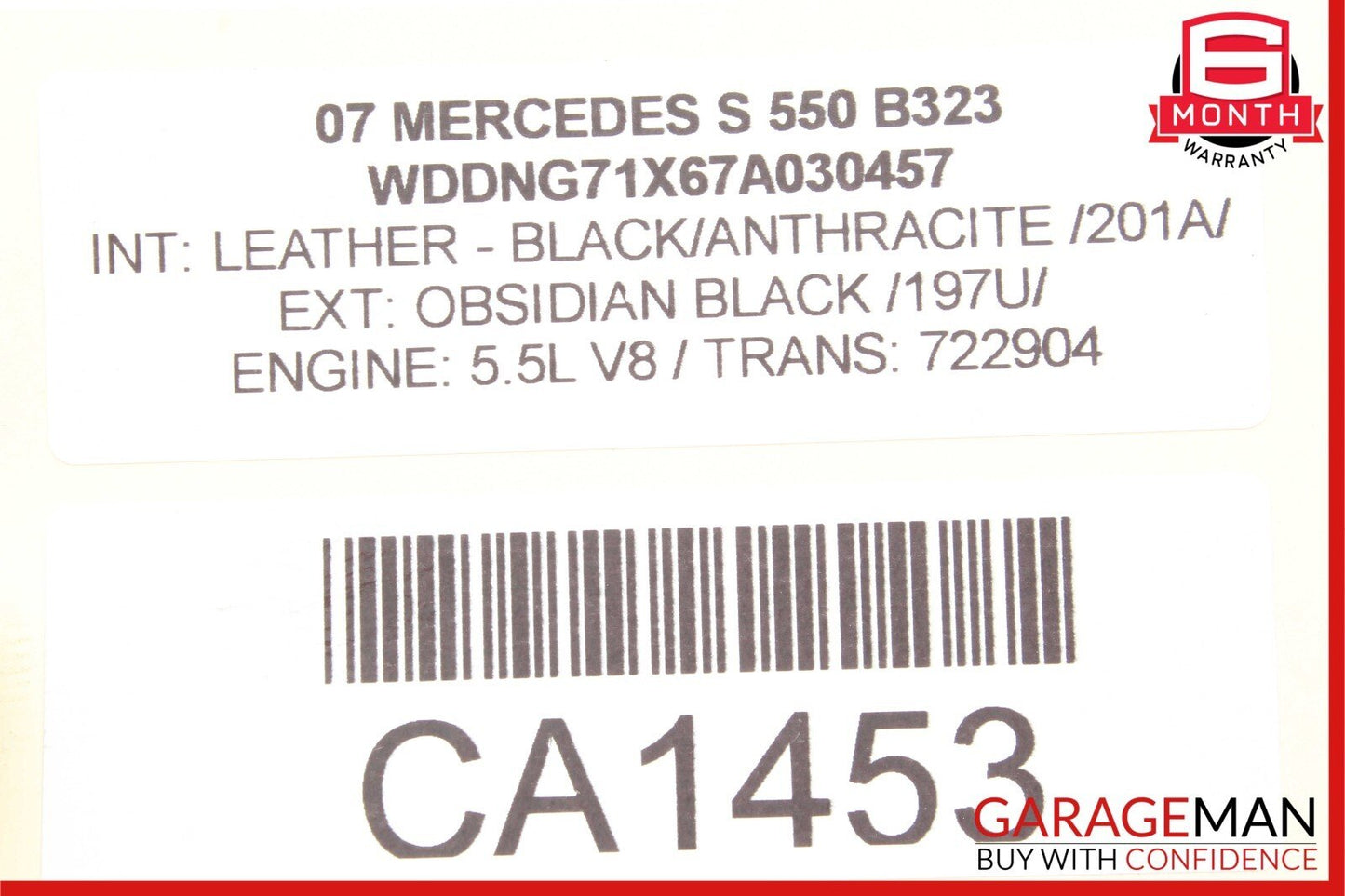 07-09 Mercedes W221 S550 CL600 Front & Rear Complete Brake Caliper Calipers Set