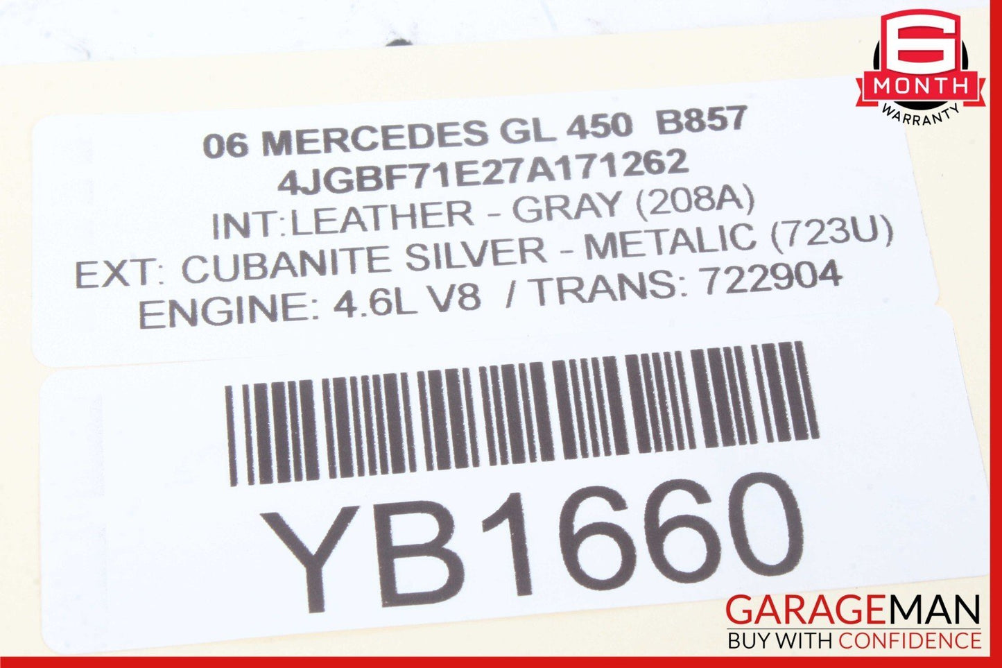 06-12 Mercedes X164 GL550 ML63 AMG GL450 Center Console Ash Tray Compartment OEM