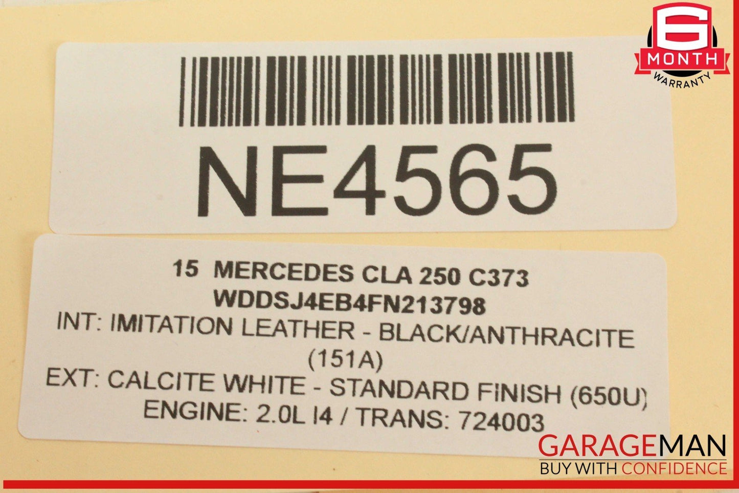 14-19 Mercedes W117 CLA250 Front Left Driver Side Door Rear View Mirror OEM