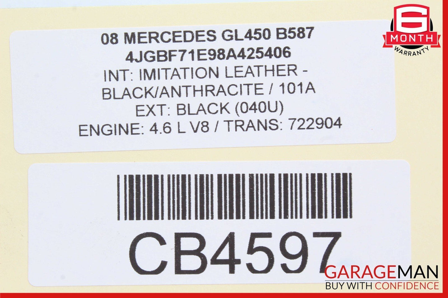 06-12 Mercedes X164 GL450 GL550 ML350 Front Left Side Reinforcement Bracket