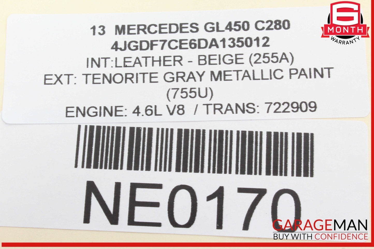 12-16 Mercedes X166 GL450 GL550 ML550 Rear Relay Fuse Box 1669063901 OEM