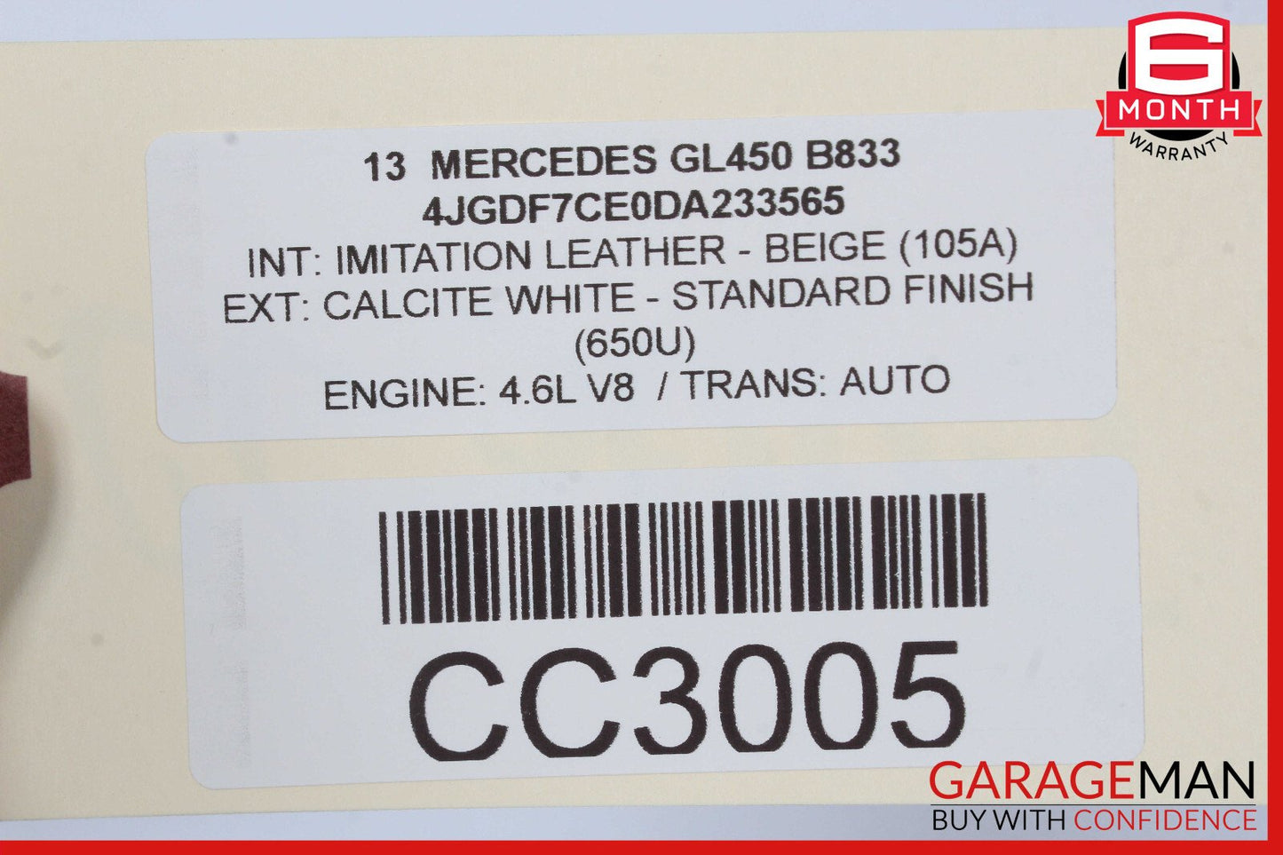 13-16 Mercedes X166 GL450 GL350 Rear Bumper Support Mount Bracket Bar OEM