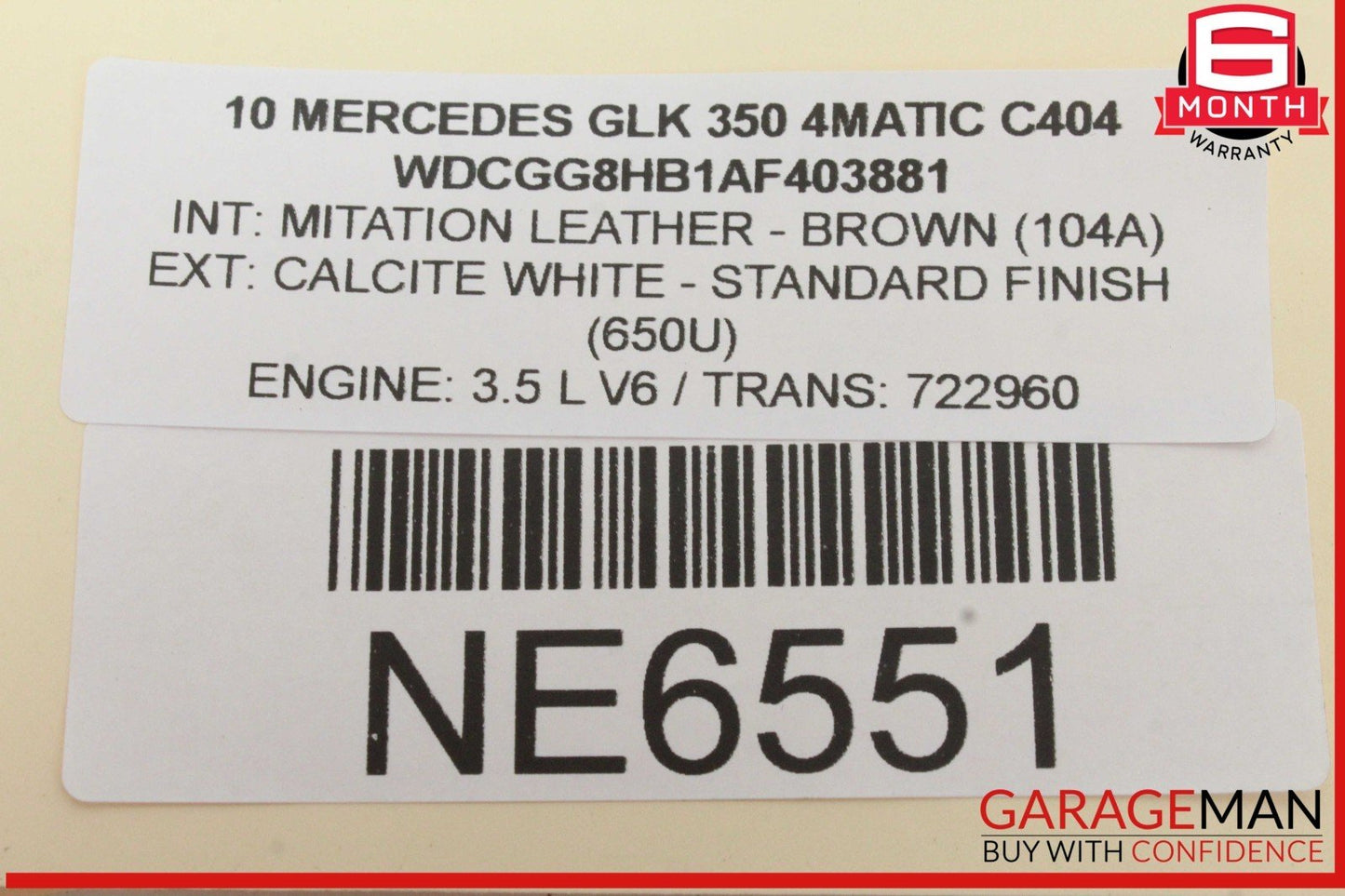 10-15 Mercedes X204 GLK350 4MATIC Right Passenger Side Exterior Door Handle OEM