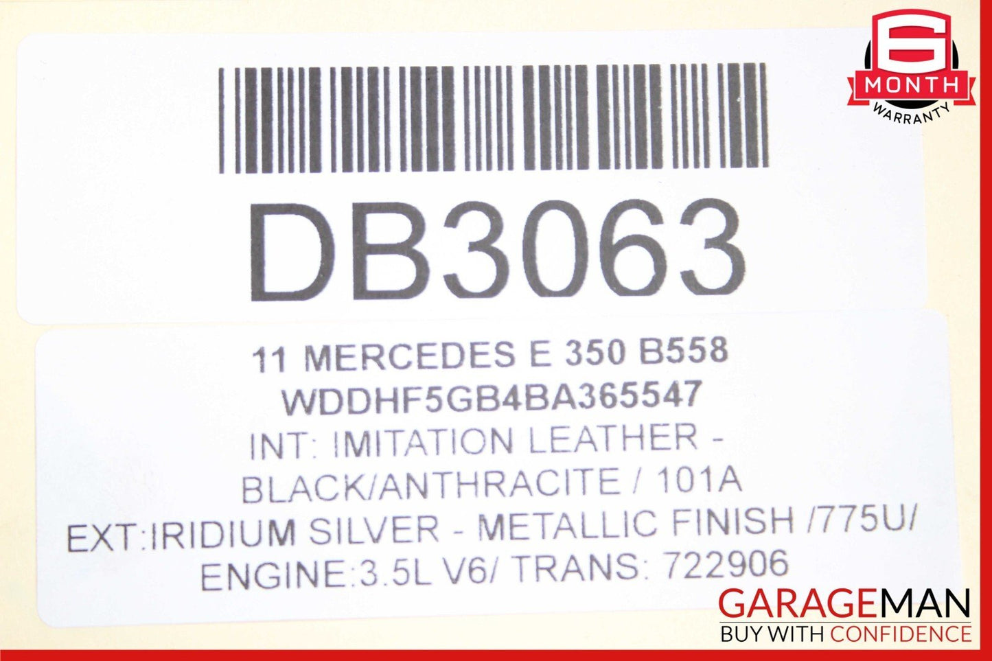 08-16 Mercedes E350 C350 RWD Rear Diff Differential Axle Carrier Gear Ratio 2.82