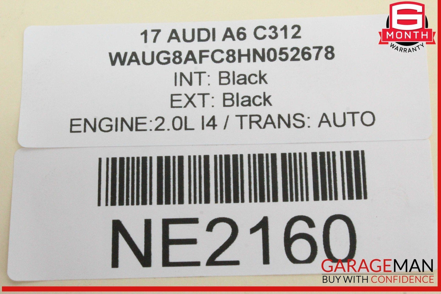 12-18 Audi A6 Engine Turbo Air Intercooler 8K0145805E OEM