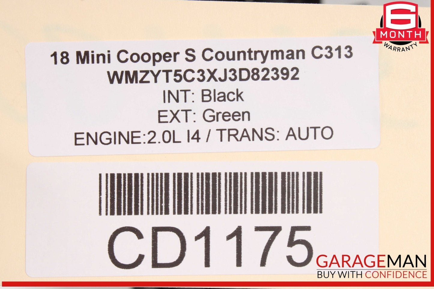 17-24 Mini Cooper Countryman F60 Front Left Side Rocker Molding Panel OEM