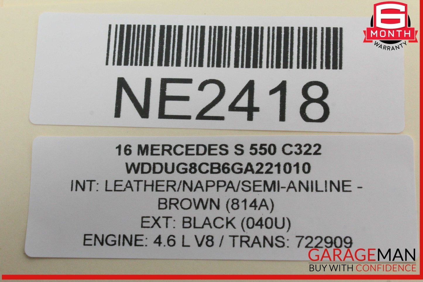 14-17 Mercedes W222 S550 Right Passenger Side Exterior Door Handle OEM