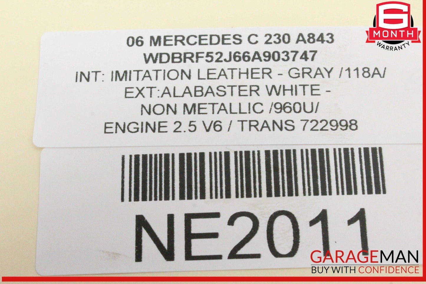 05-13 Mercedes W203 C230 ML350 Front Left Side Engine Timing Chain Cover Plate
