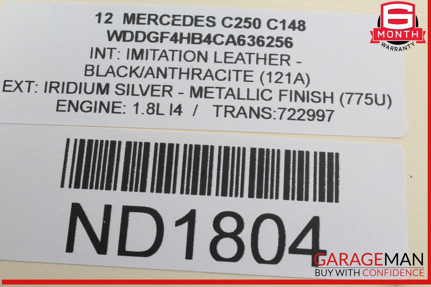10-14 Mercedes W204 C250 E400 Steering Column Control Switches Assy Black OEM