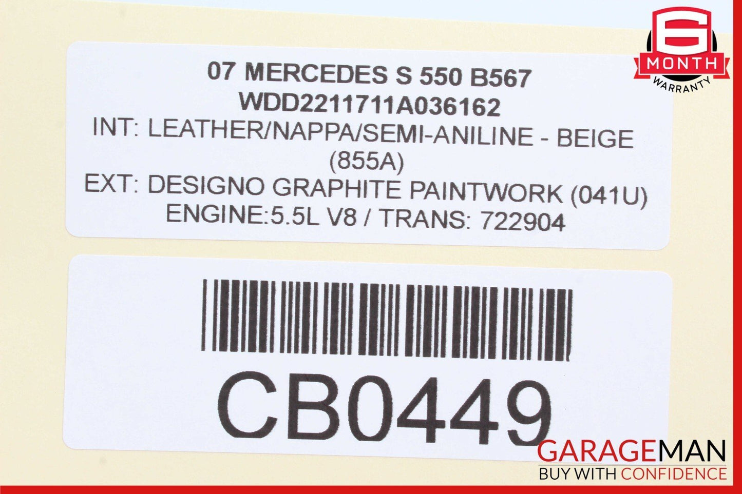 07-09 Mercedes W221 S550 S65 AMG Center Console Trim Bezel Wood 2216800064 OEM