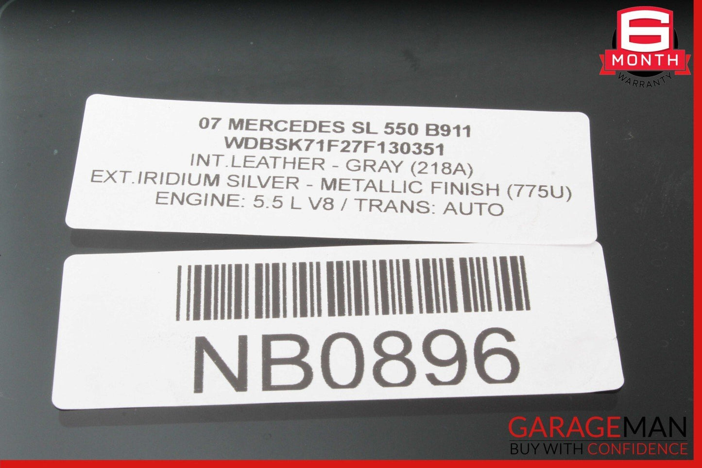 03-12 Mercedes R230 SL550 SL500 Front Right Passenger Side Door Window Glass OEM