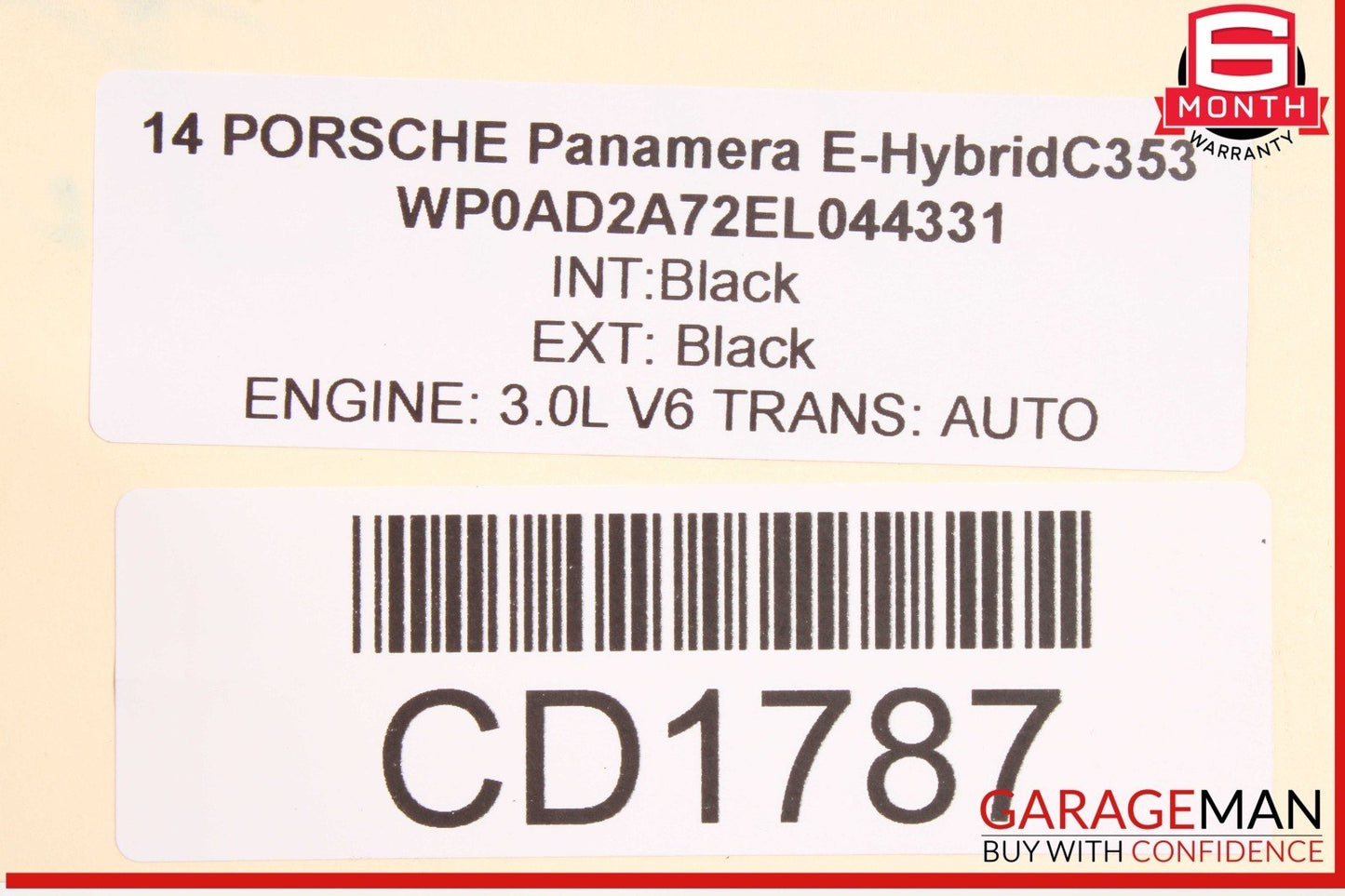 12-16 Porsche Panamera 970 E-Hybrid Left Exhaust Downpipe 97011334916 OEM