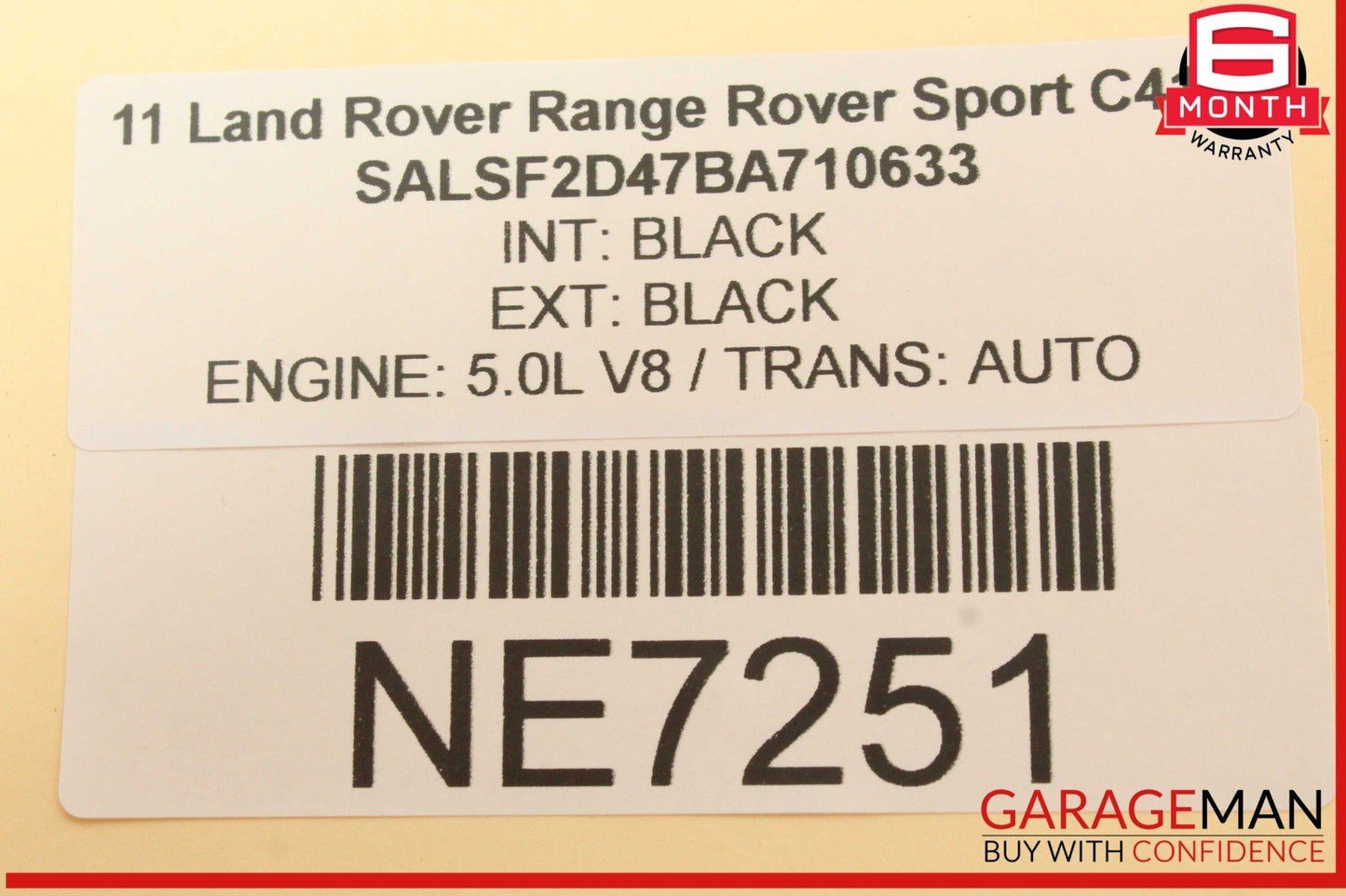 10-13 Land Rover Range Rover Sport Front Right Side Rear View Mirror Black OEM