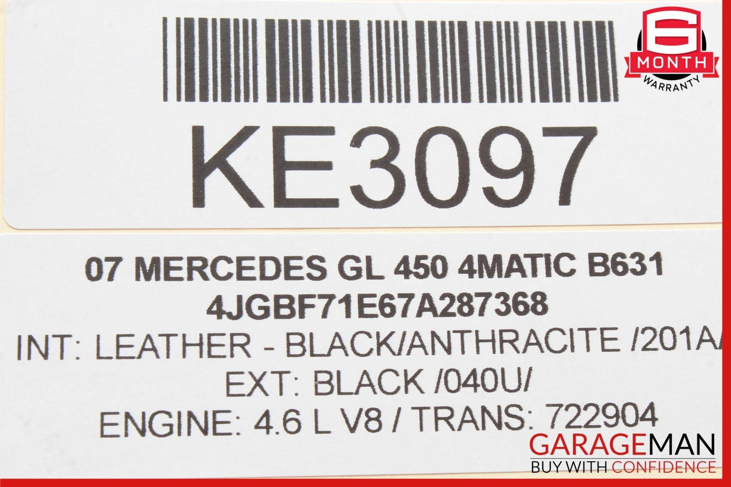 06-12 Mercedes X164 GL450 ML450 Hazard Control Switch Panel 1648709210 OEM