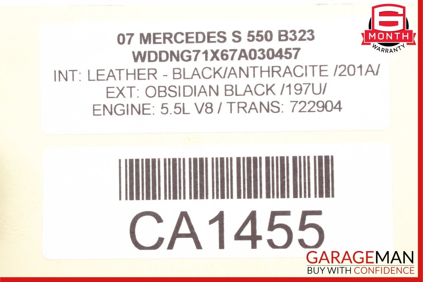 07-13 Mercedes W221 S550 Rear Right Airmatic Air Suspension Shock Strut Absorber