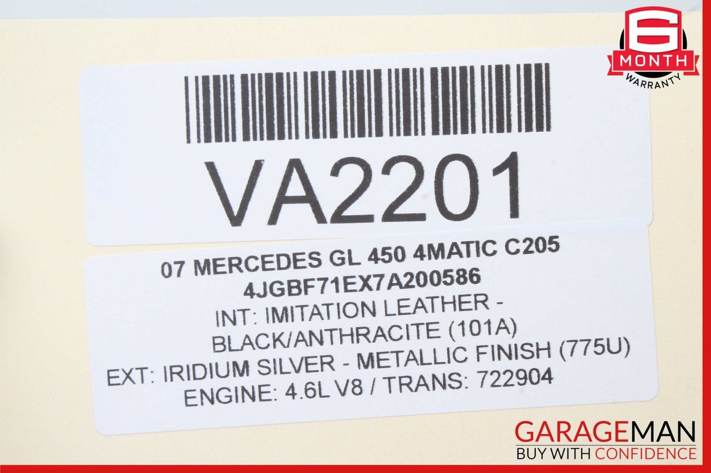 07-12 Mercedes X164 GL450 4MATIC Third Seat Row Power Folding Control Module OEM