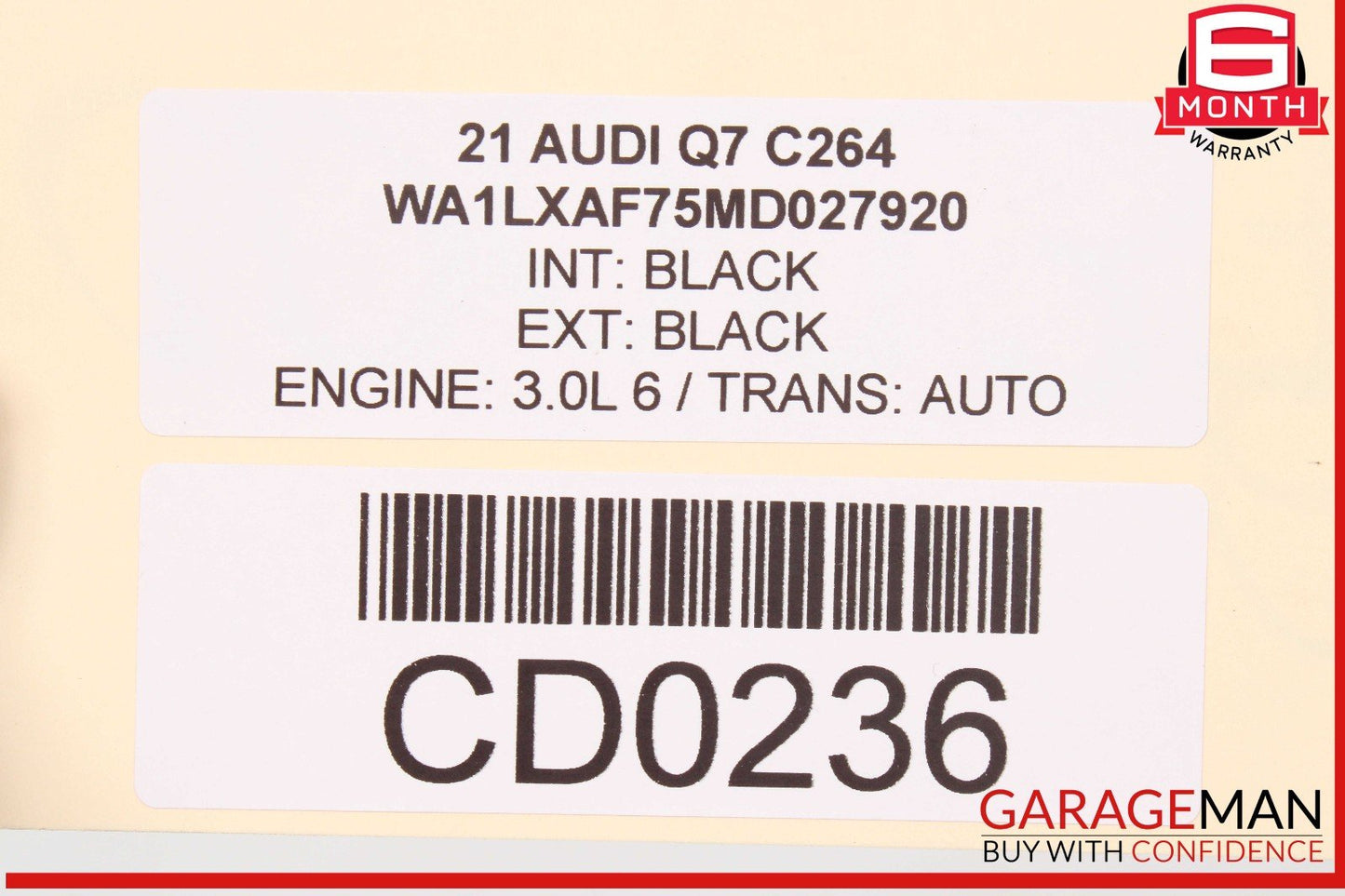 20-24 Audi Q7 Rear Left 2rd row Seat Cushion Assembly OEM
