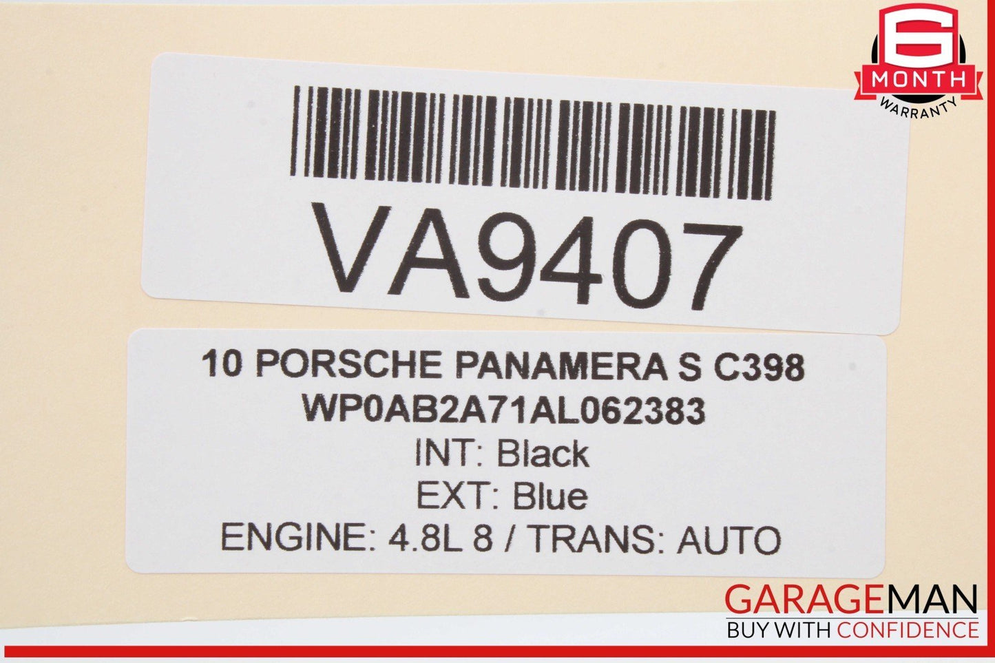 10-16 Porsche Panamera 970 Front Upper Overhead Dome Light Lamp 7PP919317 OEM