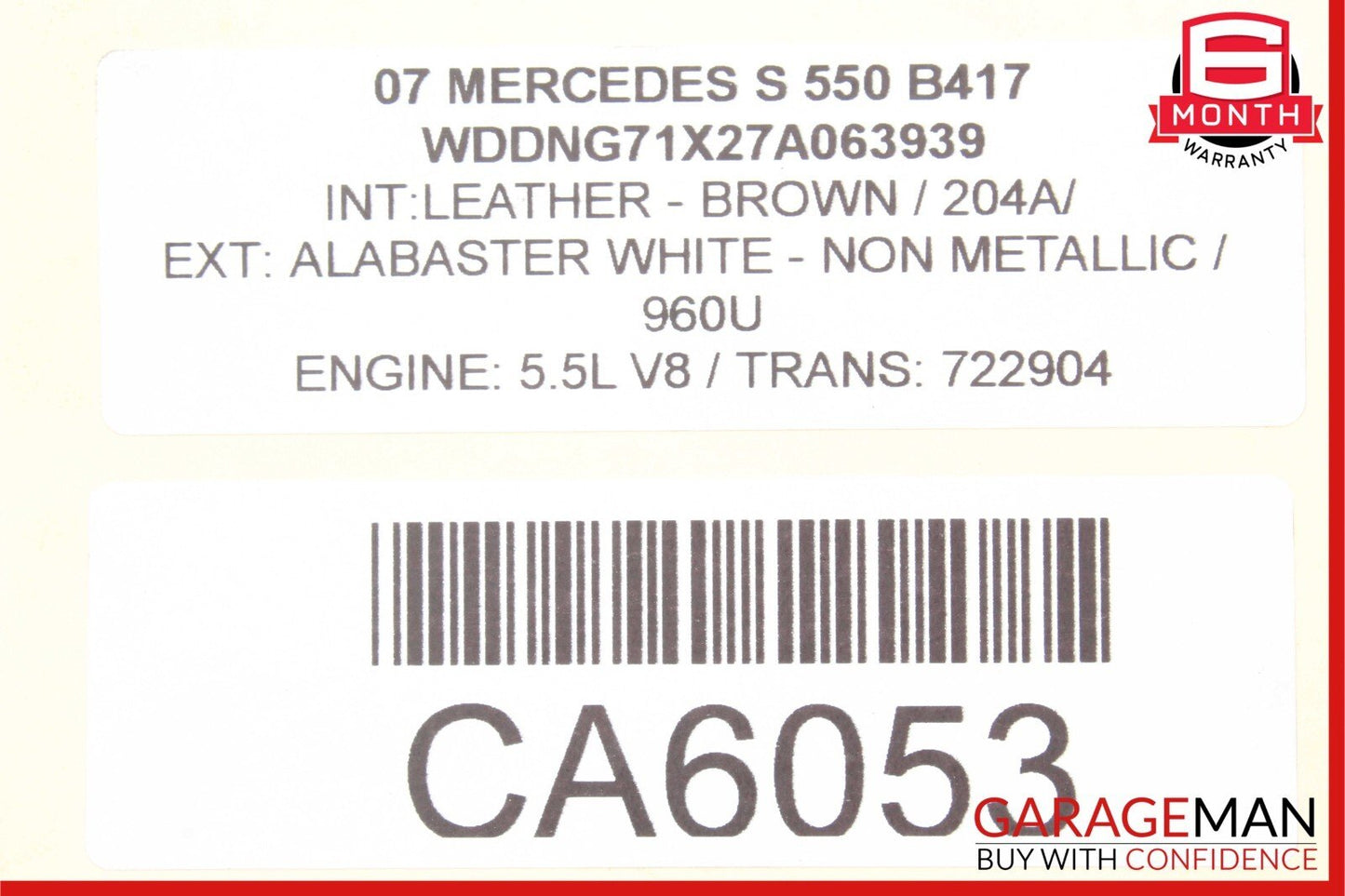 07-14 Mercedes W221 S550 Front Left Upper Control Arm w/ Height Level Sensor OEM