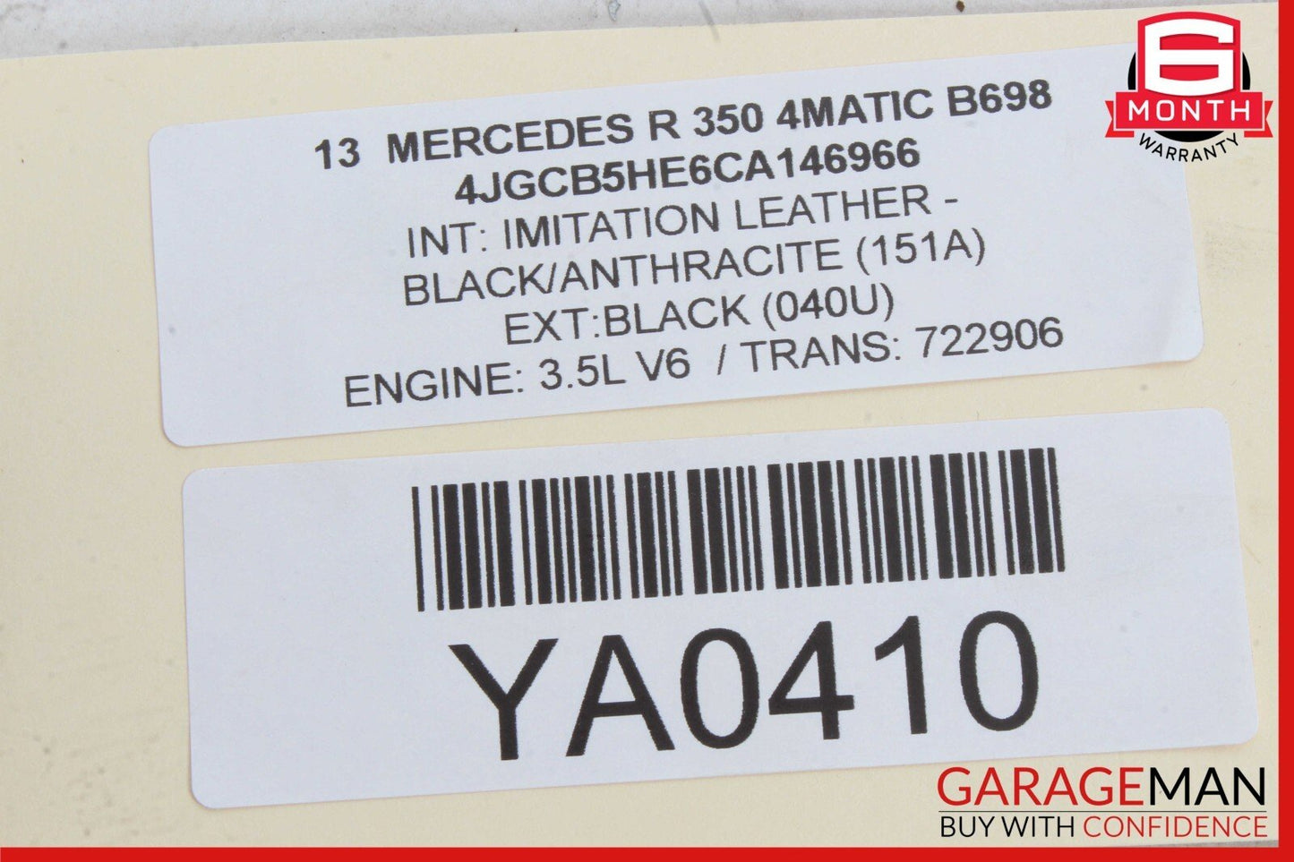 09-13 Mercedes W251 R350 R320 Trunk Lid Hydraulic Pump Motor w/ Cylinder OEM