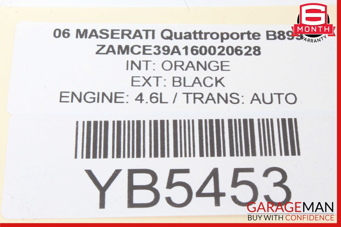 03-08 Maserati Quattroporte M139 Rear Left or Right Side Seat Belt OEM