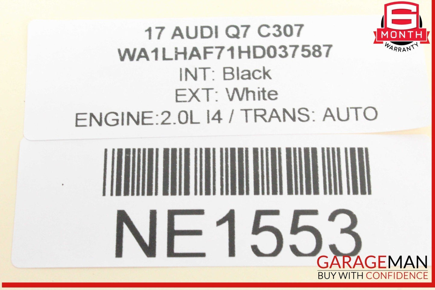 17-19 Audi Q7 Rear AC Air Conditioning Heater Temperature Climate Control Panel