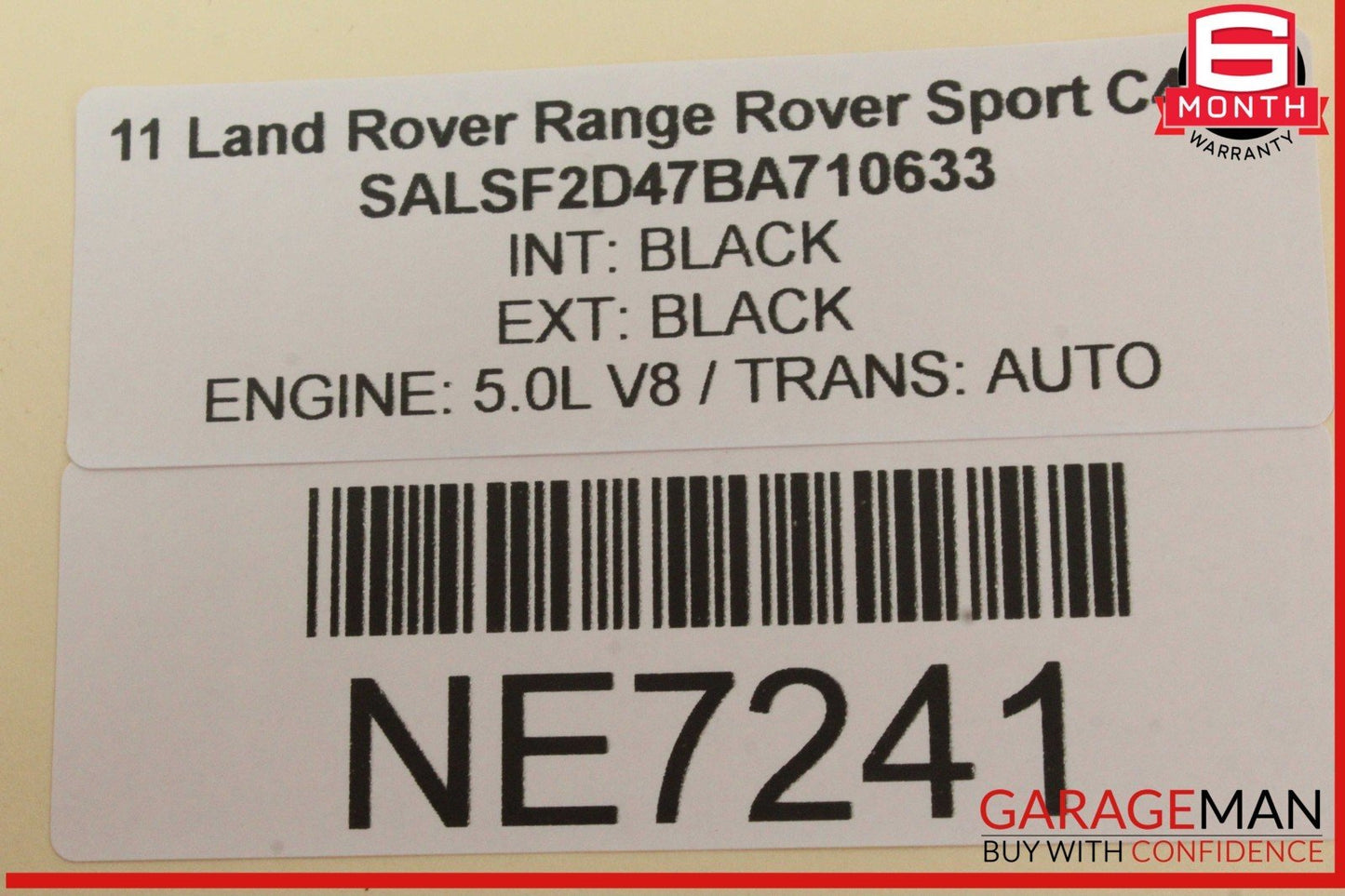 10-13 Land Rover Range Rover Sport Rear Left Side Exterior Door Handle OEM