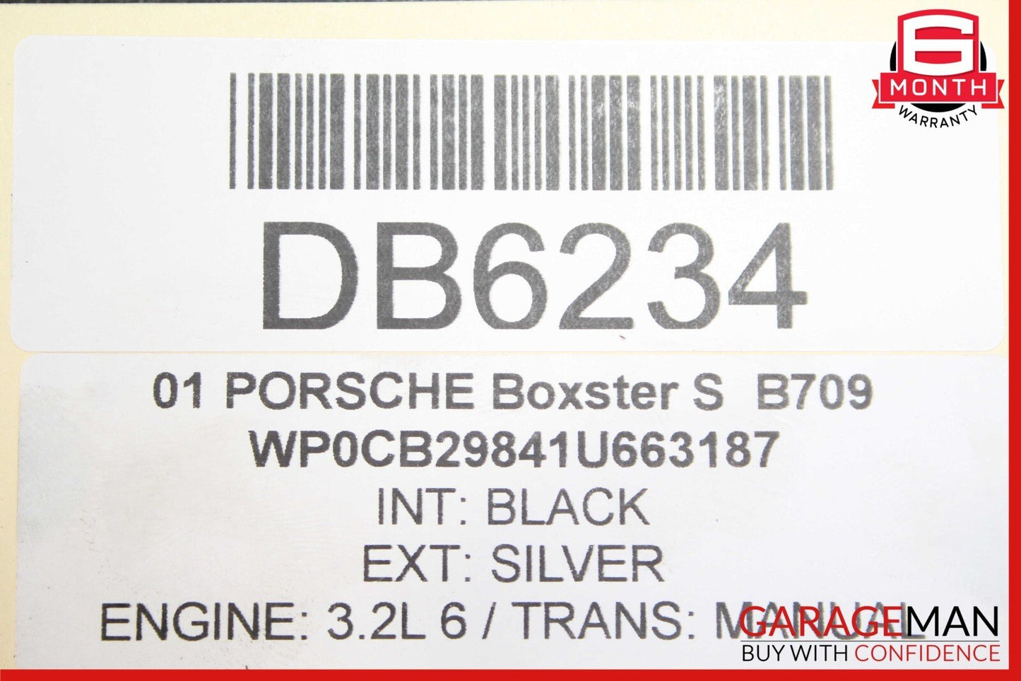 97-04 Porsche 986 Boxster Rear Bumper Reinforcement Rebar Bracket Bar Assy