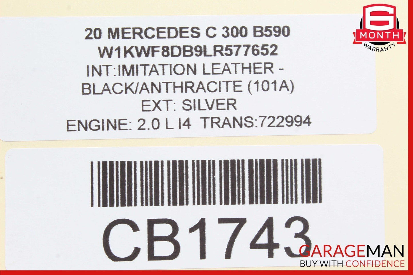 15-20 Mercedes W205 C300 E300 Front Left Side Upper Transverse Control Arm OEM