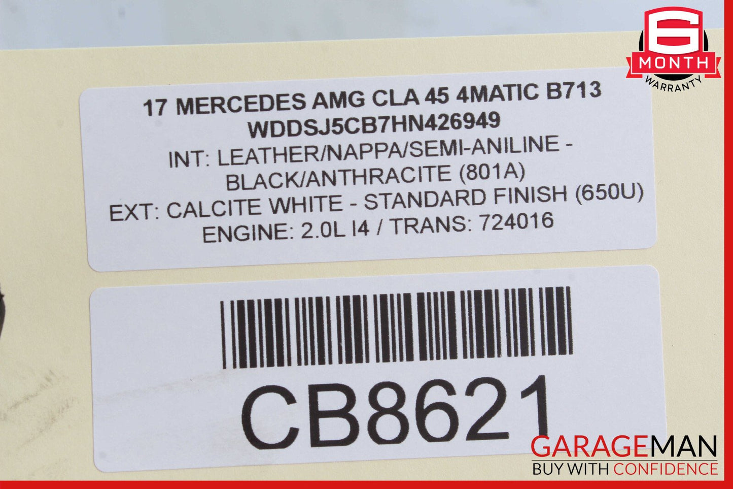 14-19 Mercedes W117 CLA45 GLA45 Rear Right Side Suspension Lower Control Arm